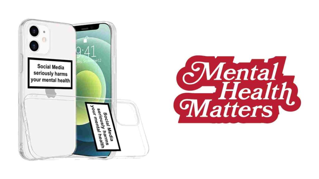 social media seriously harms your mental health iphone case
