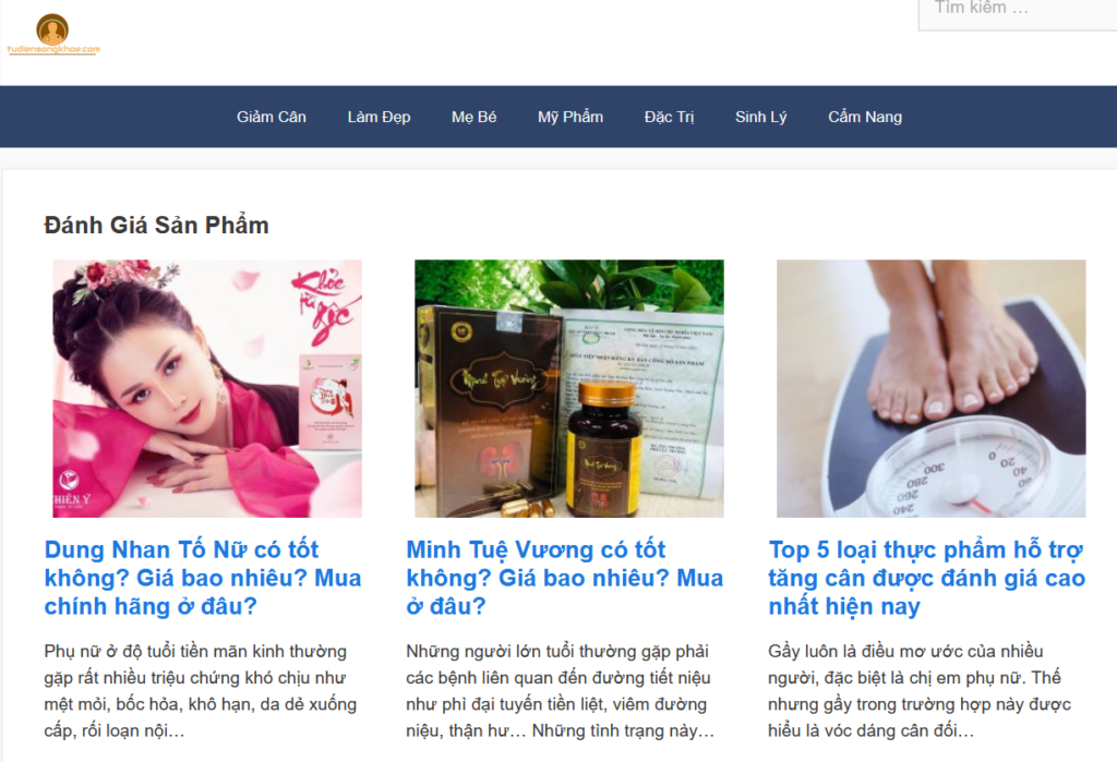 TuDienSongKhoe beauty products