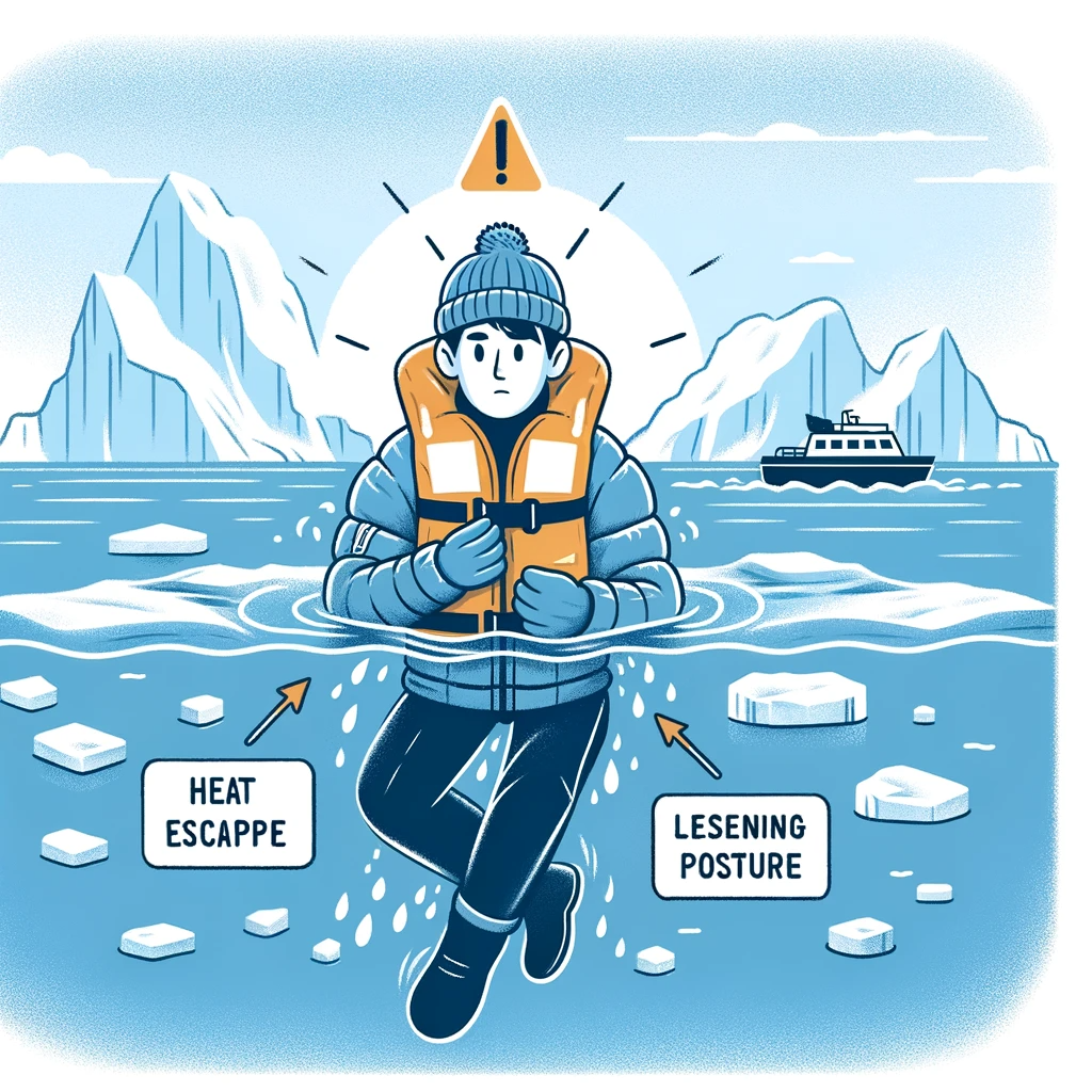 what should you do if you fall overboard into cold water