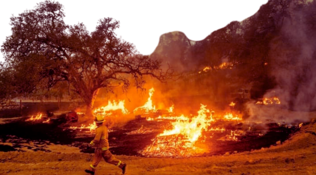 alerta de bandera roja (clima propicio para incendios)