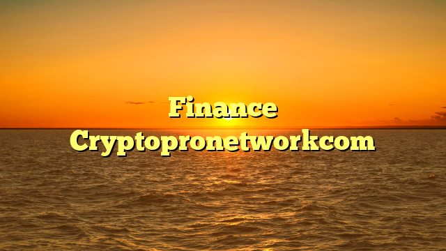 Finance Cryptopronetworkcom